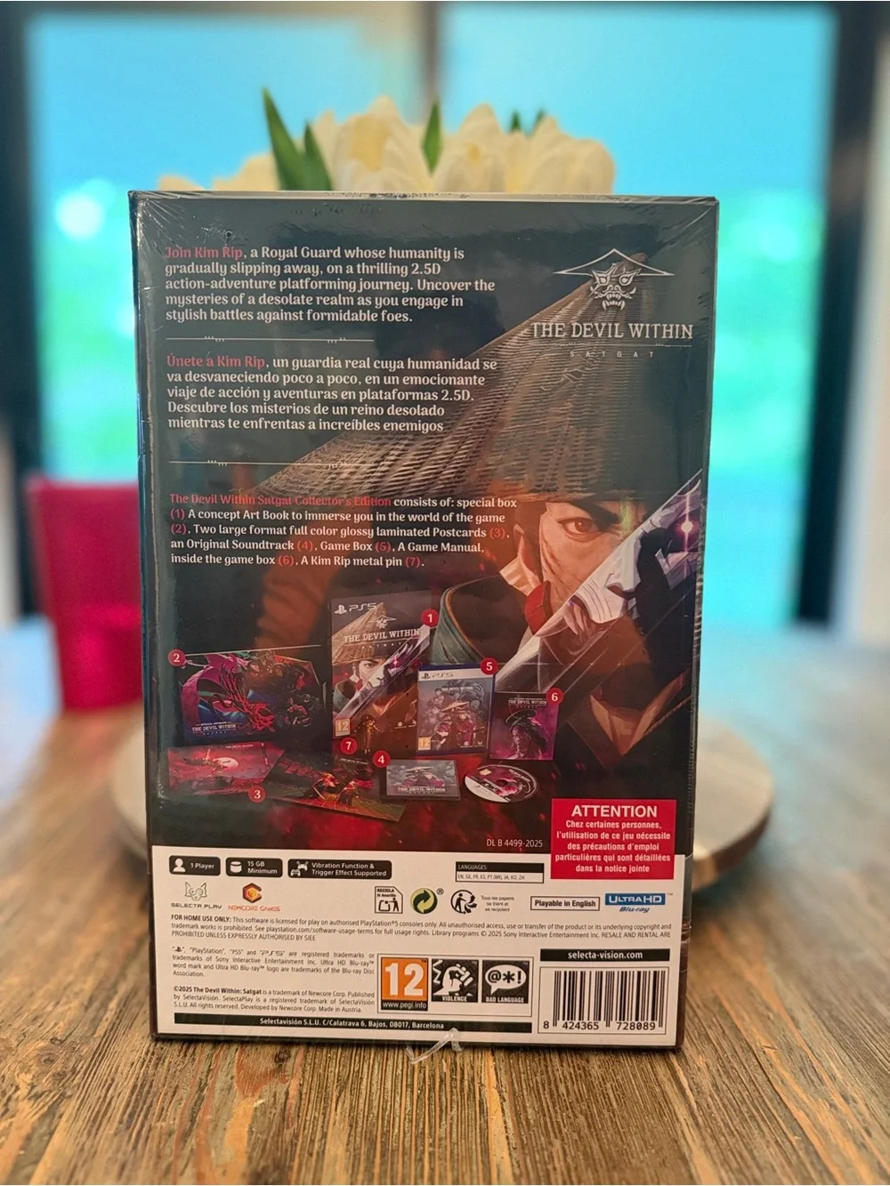 Sony PS5 The Devil Within - Black & Dark Red Cover collectors edition big box